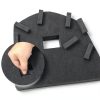 8 PCS Pick and Pluck Foam Inserts, 4PCS 16" x 12" x 0.8" & 4PCS 16" x 12" x 0.4" for Pelican Cases, Board Game Boxes, Storage Drawers-2