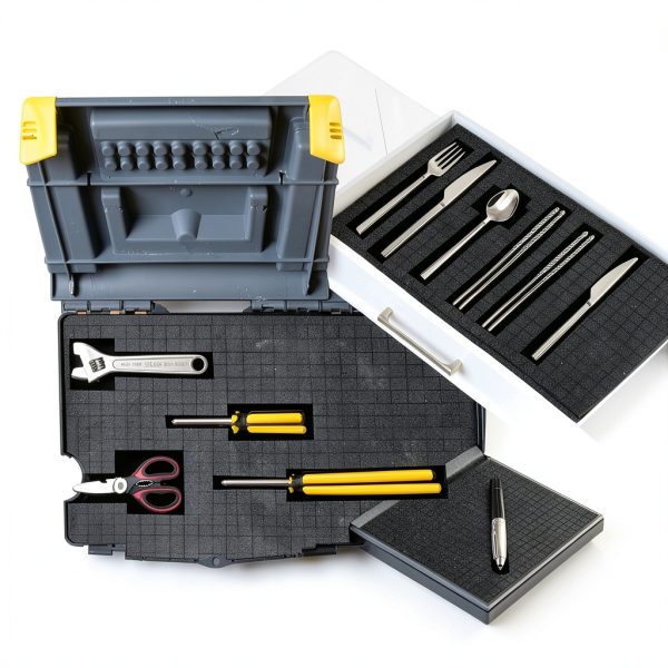 8 PCS Pick and Pluck Foam Inserts, 4PCS 16" x 12" x 0.8" & 4PCS 16" x 12" x 0.4" for Pelican Cases, Board Game Boxes, Storage Drawers-4