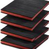 QWORK Tool Box Foam Inserts 4-Pack 16x12x1in Red/Black PE Foam Sheets-0