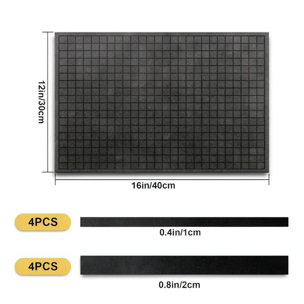8 PCS Pick and Pluck Foam Inserts, 4PCS 16" x 12" x 0.8" & 4PCS 16" x 12" x 0.4" for Pelican Cases, Board Game Boxes, Storage Drawers-1