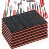 Tool Box Foam Inserts 6 Pack YEXEXINM EPE Liner Red/Black 22x18x1in-0