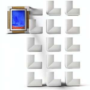 Photo Frame Foam Corner Protectors Ptwola 36‑Piece White L‑Shaped-0