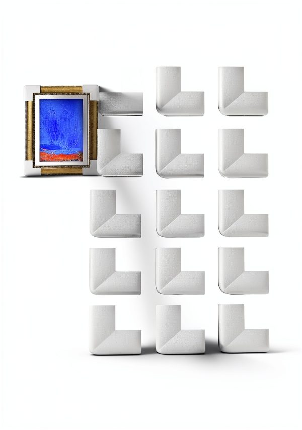 Photo Frame Foam Corner Protectors Ptwola 36‑Piece White L‑Shaped-0