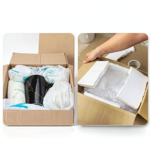 Foam Bag For Shipping Uncosinb Pack of 8 Expanding Clear Foam Bags-5