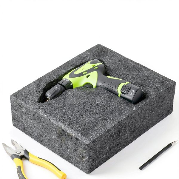 Hoolerry Polyethylene Foam Packing Inserts 2 Pack Black 12x10x3.5-6