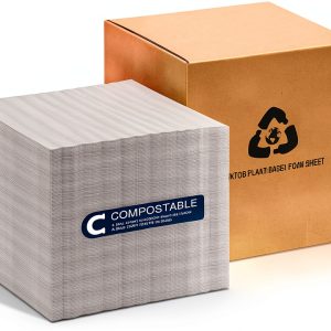 Compostable Packing Foam Sheets KTOB 100 Pack 12x12 Eco Cushioning-0